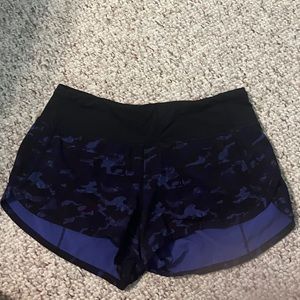 Lululemon speed shorts size 2. Multi color camo